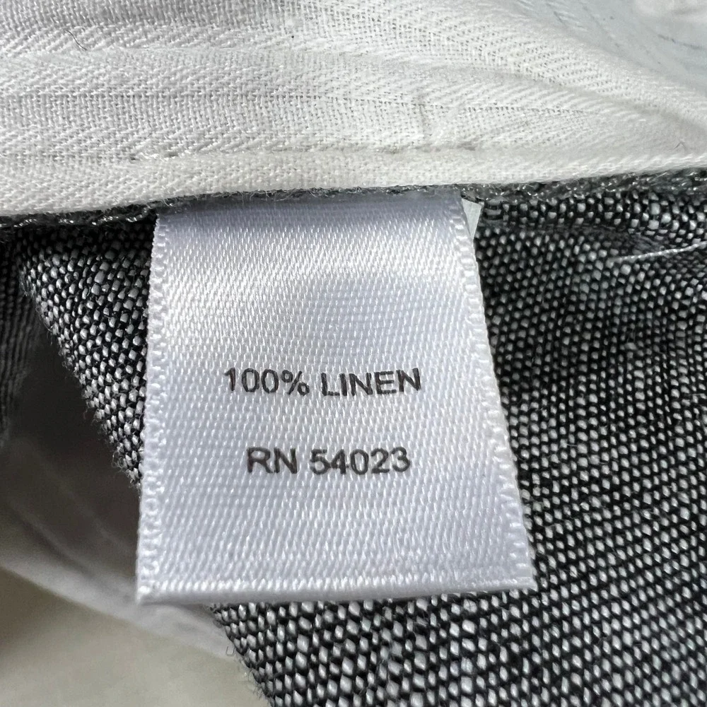 BANANA REPUBLIC Jackson Fit Pants Womens 6 Grey Good 100 Linen Summer 2011